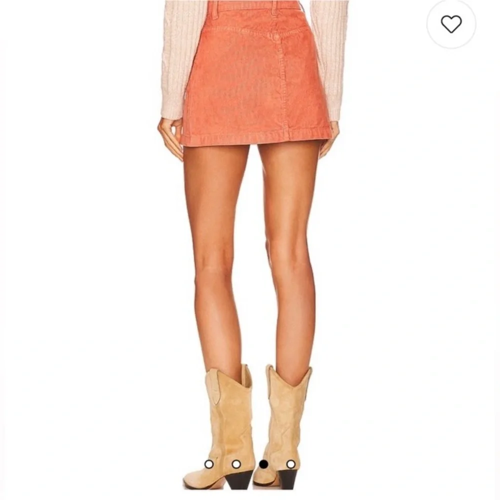NWT Free People Ray Cotton Corduroy Miniskirt Size 4 Color Myrrh